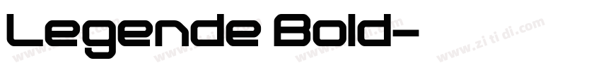 Legende Bold字体转换